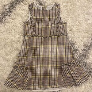 Janie and Jack Plaid Ruffle Dress - Girls 4